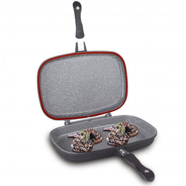 Dobbeltsidet Grillpande - 36 cm